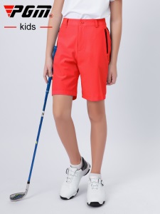 PGM儿童高尔夫裤子男童夏季新品运动短裤2021弹力腰带青少年服装