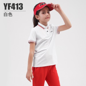 PGM儿童高尔夫套装夏季青少年裤子2021新款女童短袖T恤上衣服装