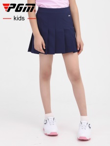 PGM儿童高尔夫服装2021新品女童高尔夫裙子夏季青少年golf短半裙