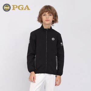 美国PGA儿童高尔夫球服装秋冬男童衣服裤套装青少年防风保暖外套