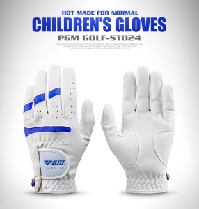PGM新款 儿童高尔夫手套 男女童 透气超纤布 一双装/两只 带马克