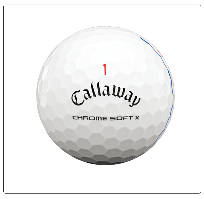 Callaway卡拉威高尔夫球全新CHR SOFT X 20三轨道瞄准线比赛球