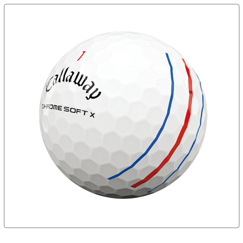 Callaway卡拉威高尔夫球全新CHR SOFT X 20三轨道瞄准线比赛球