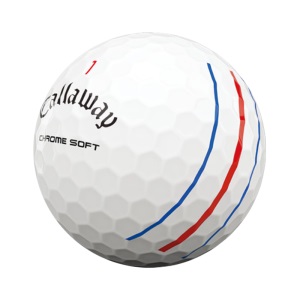 Callaway卡拉威官方高尔夫球全新CHROME SOFT三轨道瞄准线四层球