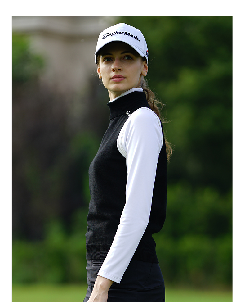 TaylorMade泰勒梅高尔夫Golf女士无袖运动百塔秋新款针织背心