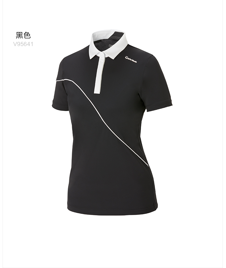 TaylorMade泰勒梅高尔夫服装女士新款透气舒适短袖POLO衫golf T恤