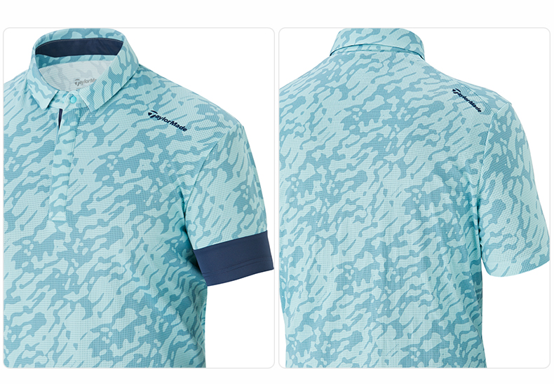 TaylorMade泰勒梅高尔夫服装新款男士运动透气短袖POLO衫golf T恤