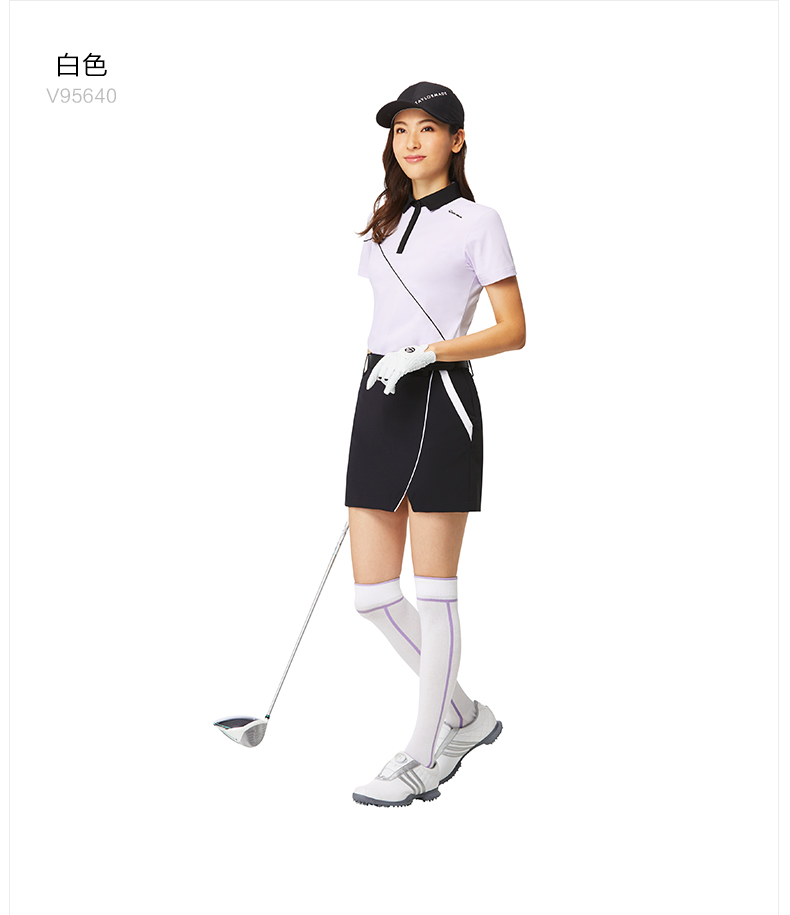 TaylorMade泰勒梅高尔夫服装女士新款透气舒适短袖POLO衫golf T恤