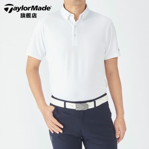 TaylorMade泰勒梅高尔夫上衣男士POLO衫golf休闲时尚运动短袖服装
