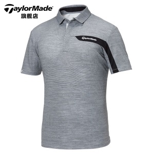 taylormade泰勒梅高尔夫服装男士短袖T恤毛料新款运动休闲POLO衫