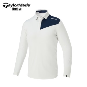 TaylorMade泰勒梅高尔夫服装男士春夏新款golf长袖运动Polo衫T恤