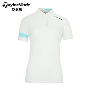 TaylorMade泰勒梅高尔夫服装女士新款运动透气短袖POLO衫团购款
