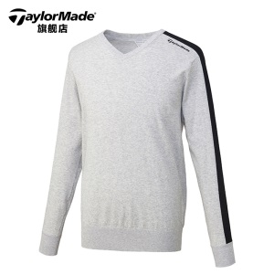 TaylorMade泰勒梅高尔夫衣服春季男士长袖运动针织T恤衫新款服装