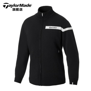 TaylorMade泰勒梅高尔夫服装男士针织开衫春季休闲运动外套golf