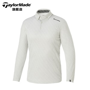 TaylorMade泰勒梅高尔夫服装春夏男士长袖T恤golfPOLO衫休闲 舒适