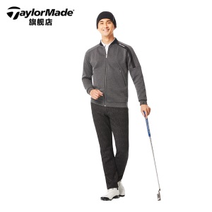 TaylorMade泰勒梅高尔夫衣服新款男士长袖针织夹克外套golf服装