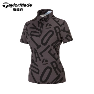 TaylorMade泰勒梅高尔夫服装新款女士时尚运动透气golf短袖T恤