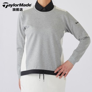TaylorMade泰勒梅高尔夫服装女士长袖T恤圆领春夏套头衫女装衣服