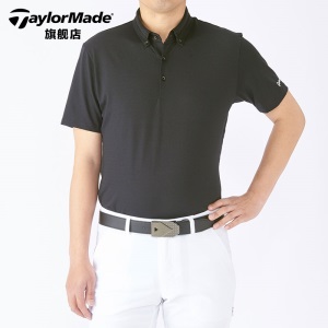 TaylorMade泰勒梅高尔夫上衣男士POLO衫golf休闲时尚运动短袖服装