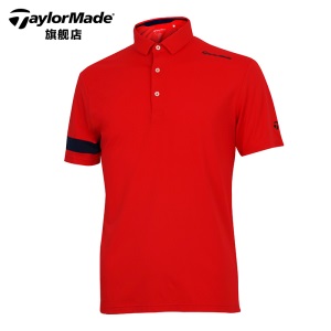 TaylorMade泰勒梅高尔夫服装新款男士运动透气短袖POLO衫团购款