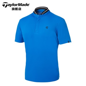 TaylorMade泰勒梅高尔夫服装男士短袖立领T恤golf运动POLO衫衣服