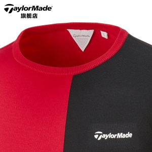 TaylorMade泰勒梅高尔夫服装新款春男士针织衫长袖T恤衫户外运动