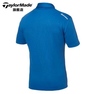 taylormade泰勒梅高尔夫服装男士短袖T恤毛料新款运动休闲POLO衫