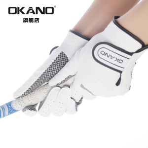 22年新款OKANO高尔夫手套 岡野女子小羊皮手套 golf防滑手套一双