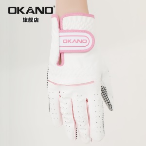 OKANO高尔夫手套 岡野21E1118女士小羊皮手套 golf防滑手套一双