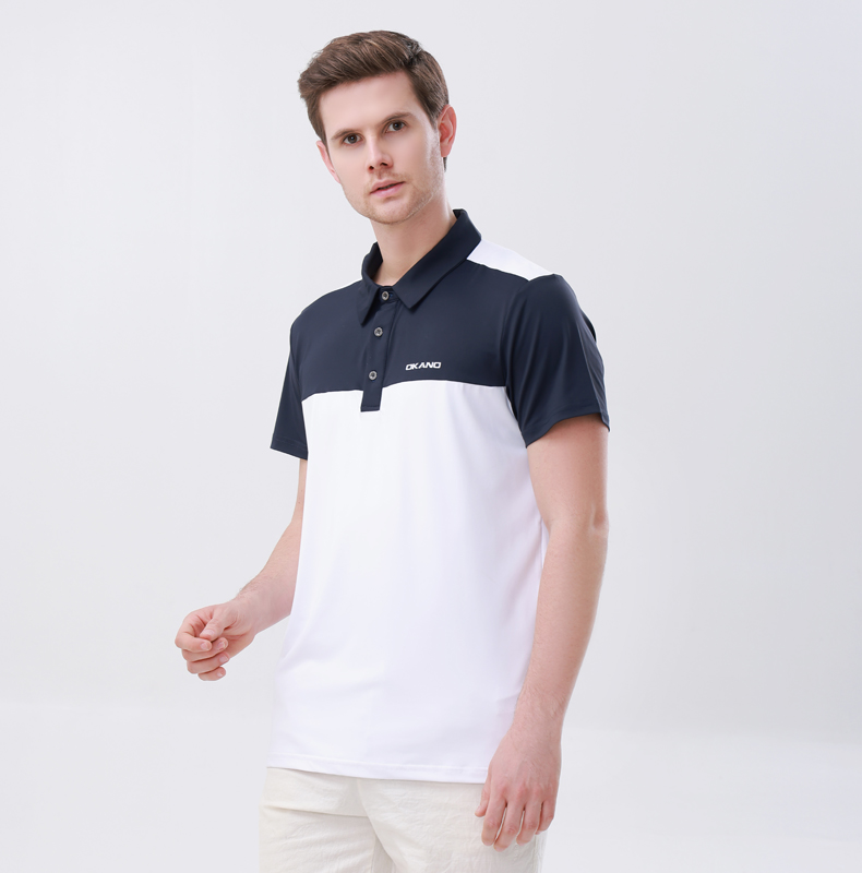 正品OKANO岡野Polo衫22年新款夏季男子高尔夫运动短袖T恤 T220102