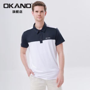 正品OKANO岡野Polo衫22年新款夏季男子高尔夫运动短袖T恤 T220102