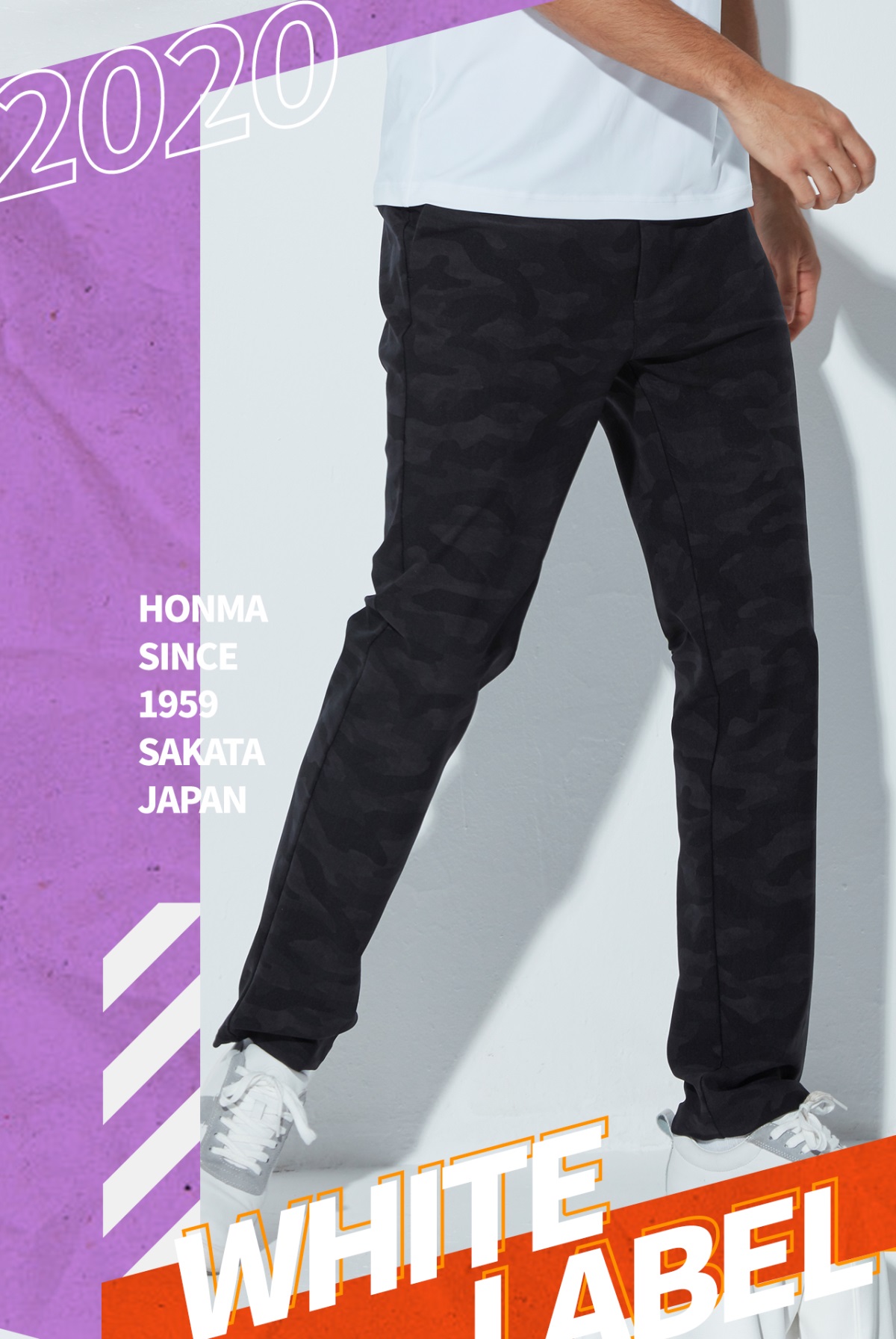 HONMA新款高尔夫男子长裤轻盈舒适弹力透气日本进口面料运动休闲