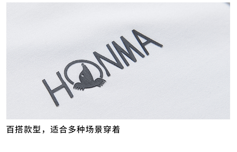 HONMA新款夏季高尔夫男子POLO衫T恤短袖意大利进口面料透气