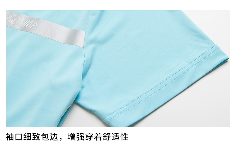 HONMA2021新款高尔夫男子短袖PoloT恤彩膜经典版型舒适透气