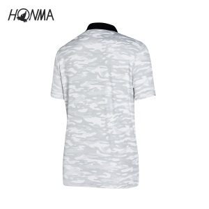 HONMA新款高尔夫男子短袖POLO衫T恤迷彩日本进口面料运动经典