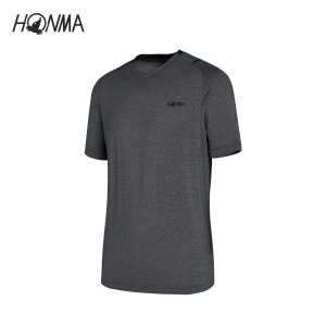 HONMA新款高尔夫男子短袖T恤提花网眼面料夏季透气干爽舒适