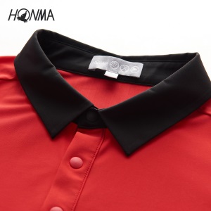 HONMA新款高尔夫男子POLO衫T恤意大利进口面料弹力防晒透气
