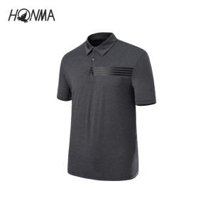 HONMA2021新款高尔夫男子短袖poloT恤莱卡弹力面料编织工艺