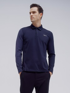 HONMA2021新款高尔夫男子长袖polo T恤撞色拼接袖清新时尚秋季