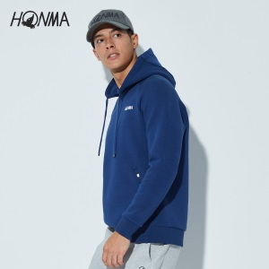 HONMA新款高尔夫男子套头衫卫衣抽绳连帽外套
