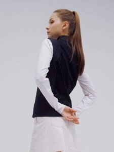 HONMA2021新款高尔夫女子马甲马夹立领拉链设计一体织