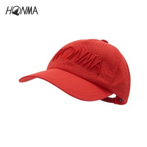 HONMA新款高尔夫男子帽子立体刺绣网眼冲孔面料遮光调节帽扣