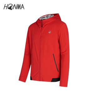 HONMA新款高尔夫男子夹克外套质感面料简约修身防泼水连帽
