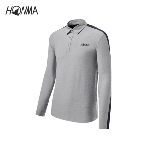HONMA2021新款高尔夫男子长袖polo T恤莱卡弹力进口面料
