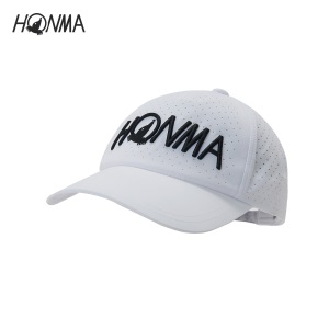 HONMA新款高尔夫男子帽子立体刺绣网眼冲孔面料遮光调节帽扣