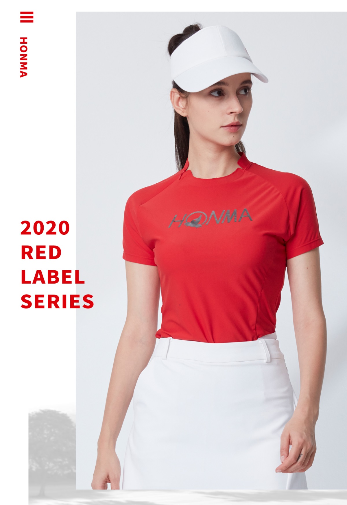 HONMA新款高尔夫女子T恤衫意大利进口面料弹力舒展