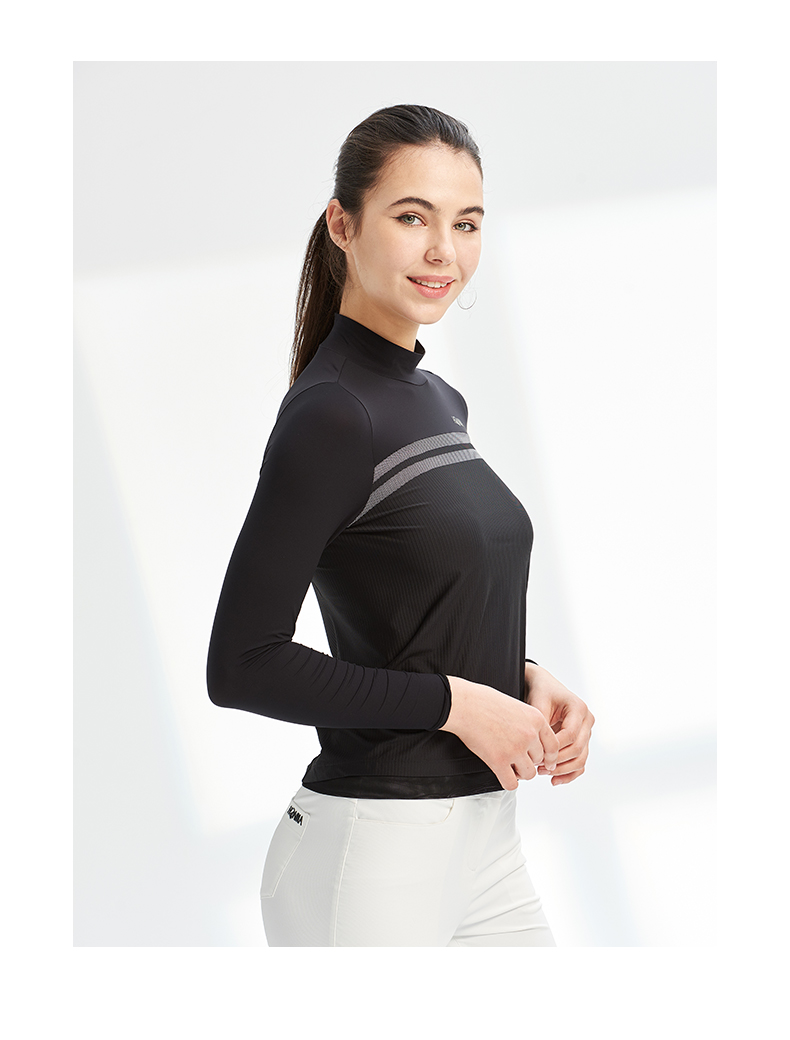 HONMA2021新款高尔夫女子打底衫进口面料莱卡弹力纤维