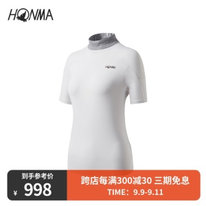 HONMA2021新款高尔夫女子短袖PoloT恤透气干爽时尚