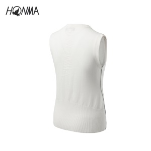 HONMA2021新款高尔夫女子背心毛衫立领提织工艺针织不易变形