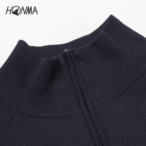 【主播推荐】HONMA新款高尔夫女子连衣裙长袖条纹撞色时尚